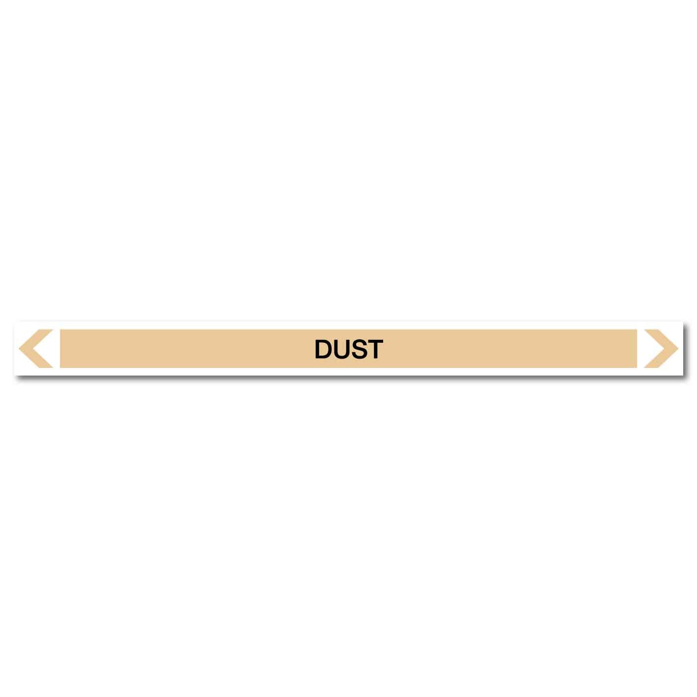 Gases - Dust - Pipe Marker Sticker - New Signs