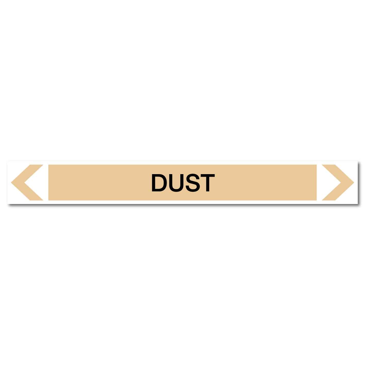 Gases - Dust - Pipe Marker Sticker - New Signs