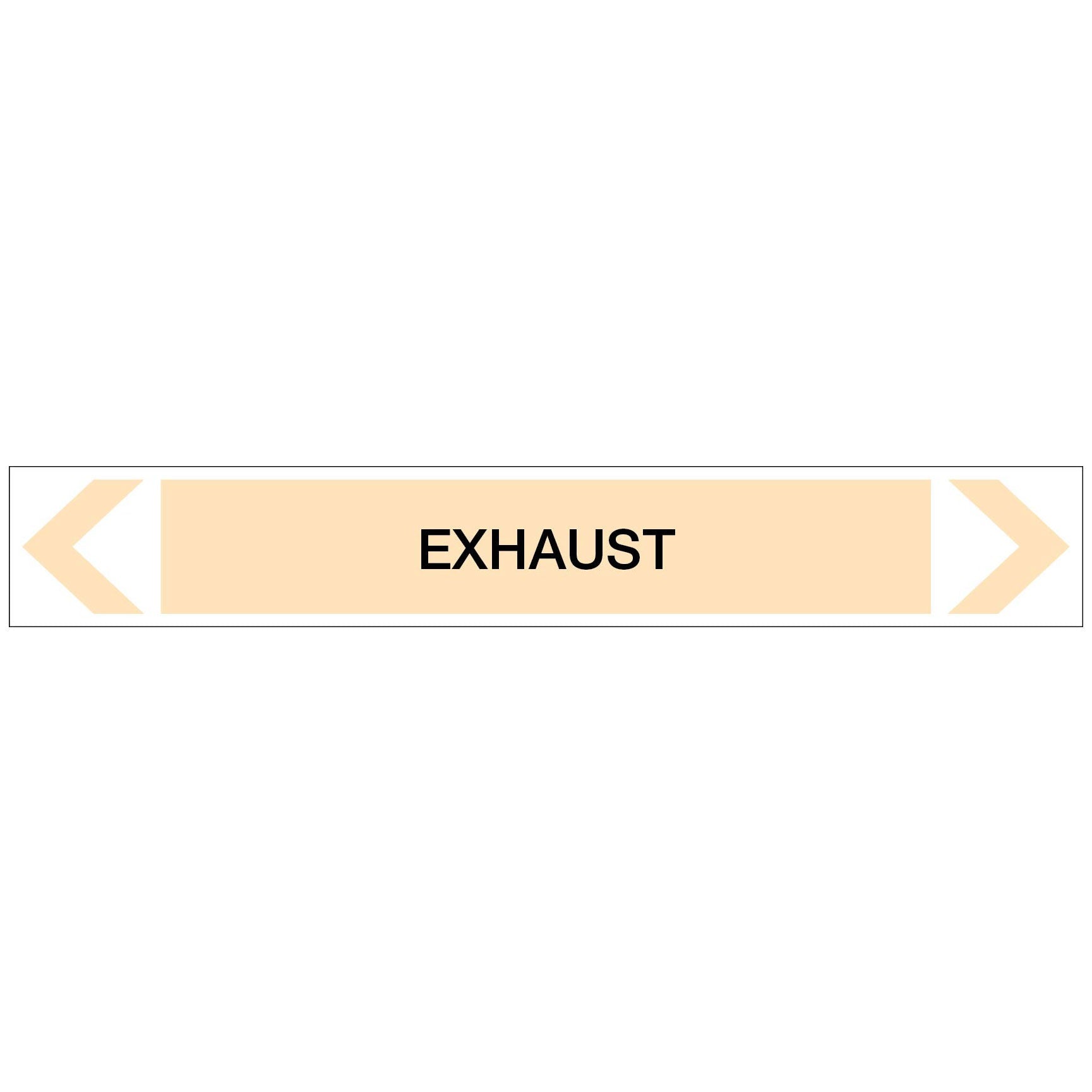 Gases - Exhaust - Pipe Marker Sticker - New Signs
