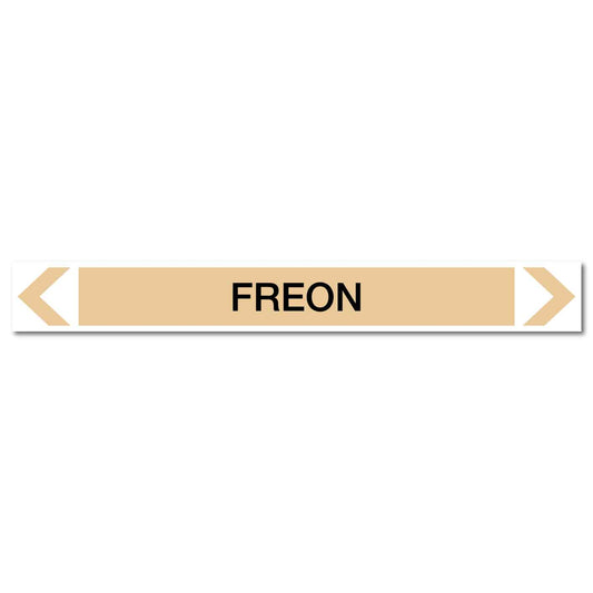 Gases - Freon - Pipe Marker Sticker - New Signs