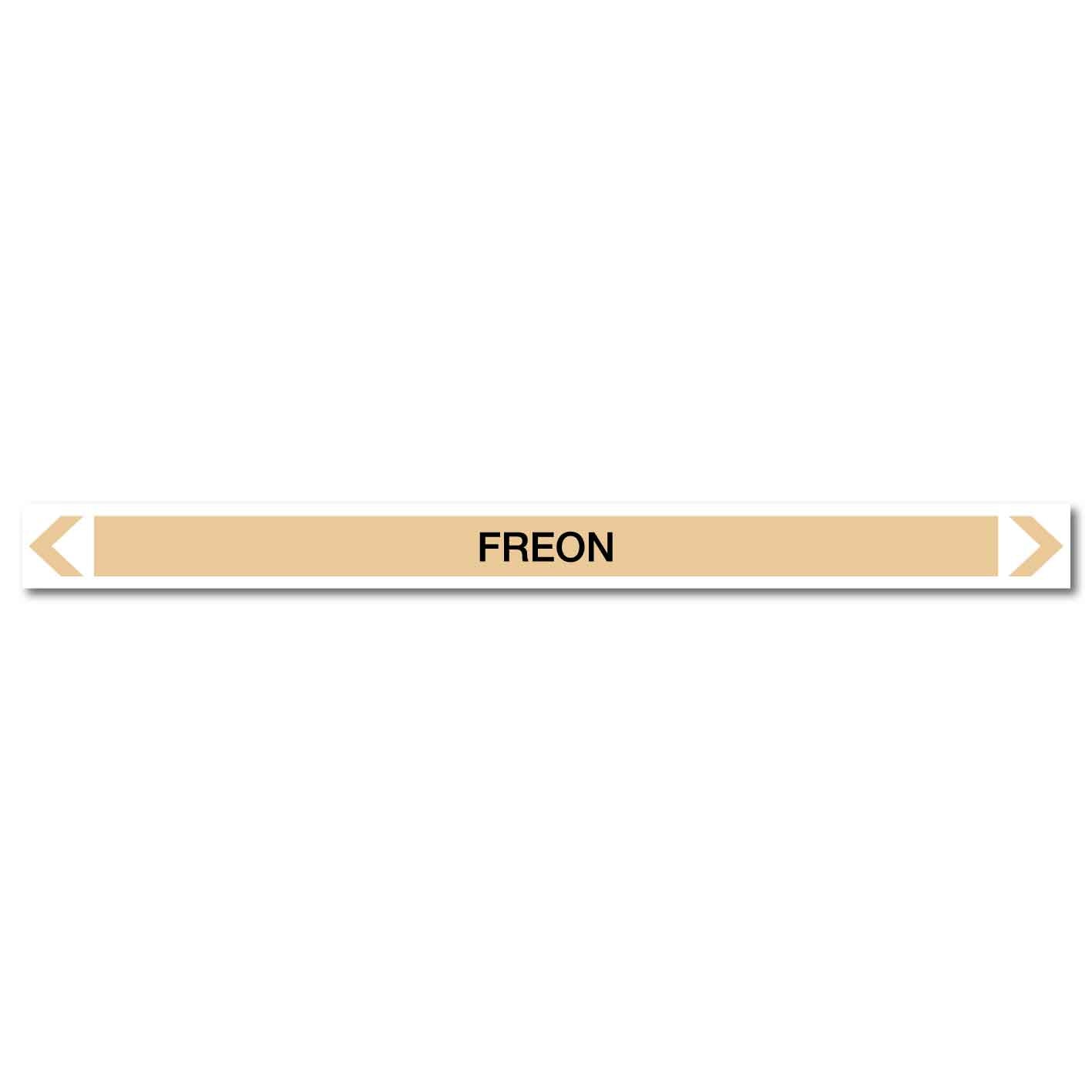 Gases - Freon - Pipe Marker Sticker - New Signs