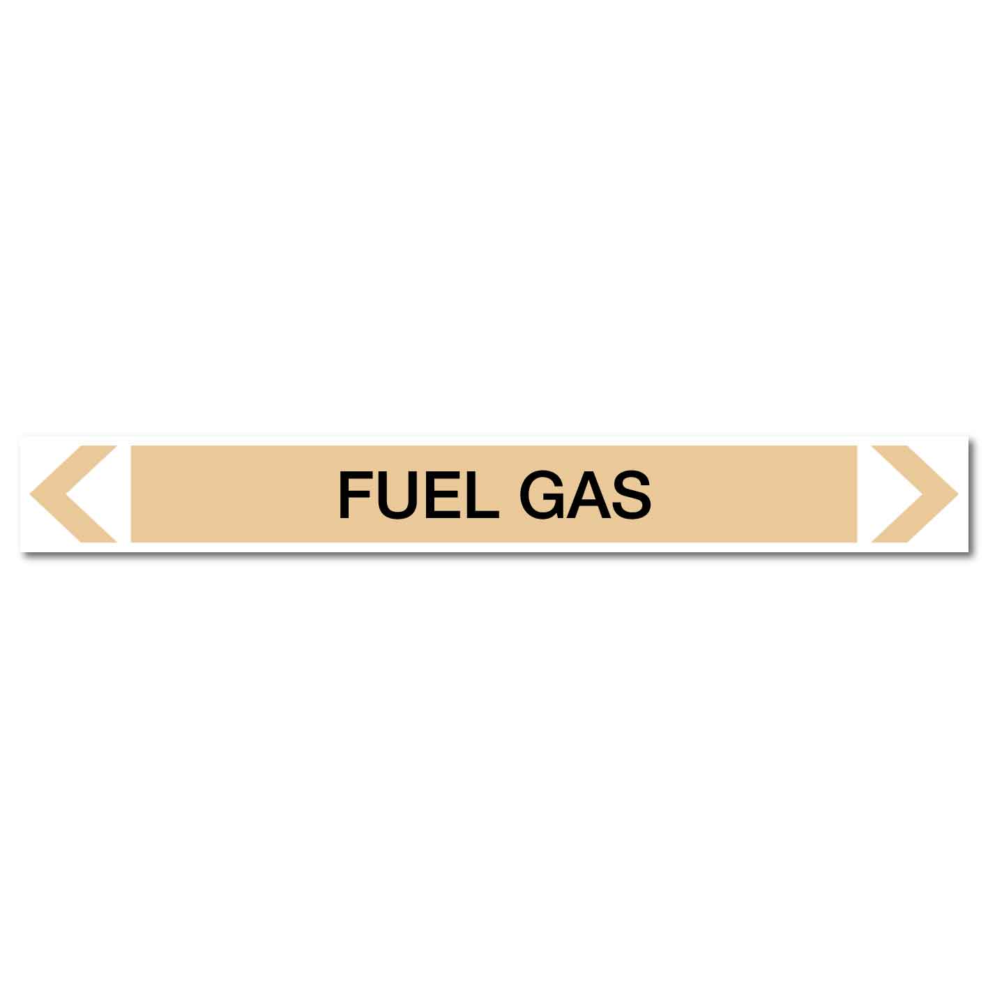 Gases - Fuel Gas - Pipe Marker Sticker - New Signs