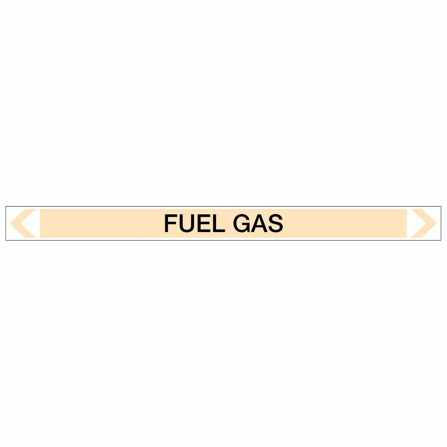 Gases - Fuel Gas - Pipe Marker Sticker - New Signs