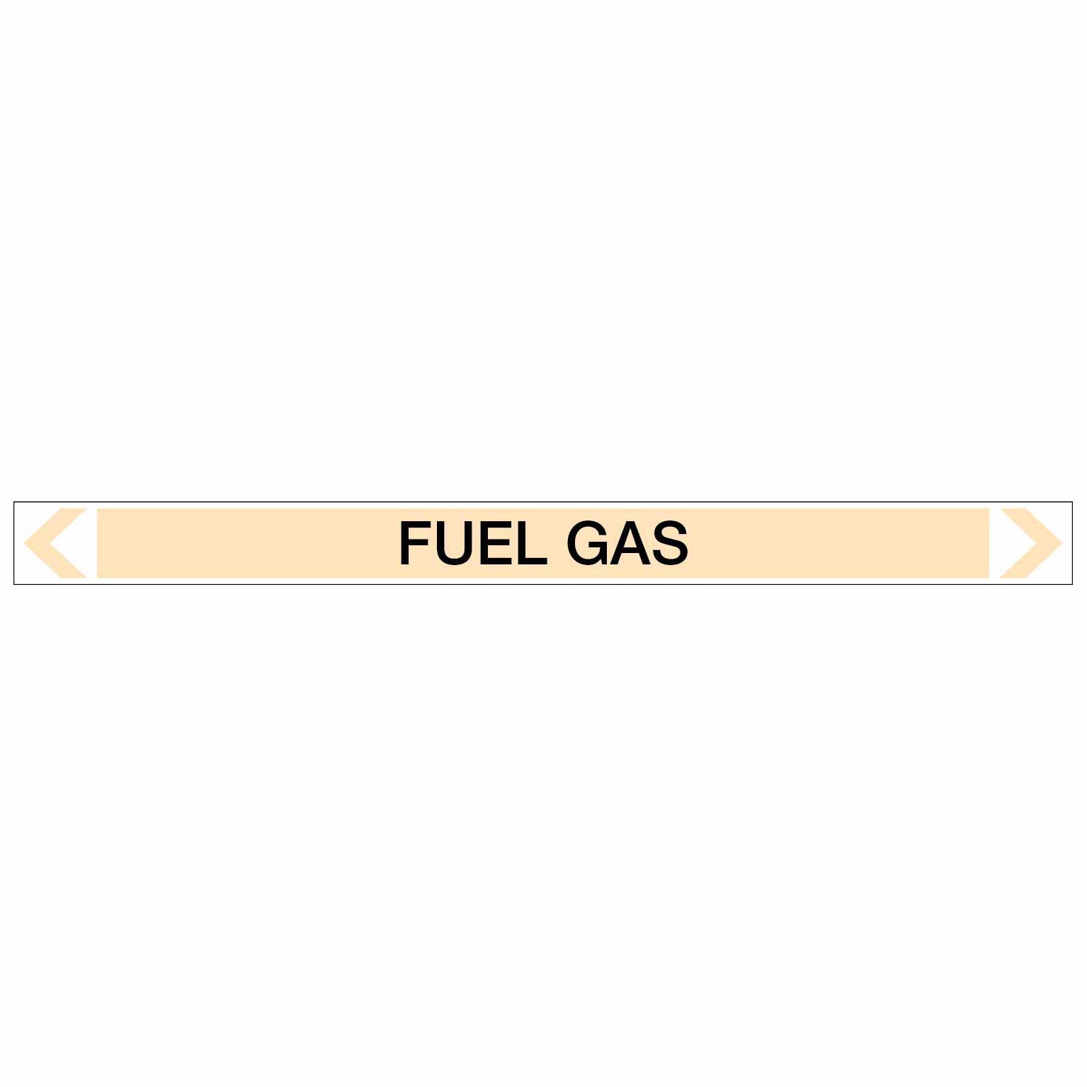 Gases - Fuel Gas - Pipe Marker Sticker - New Signs