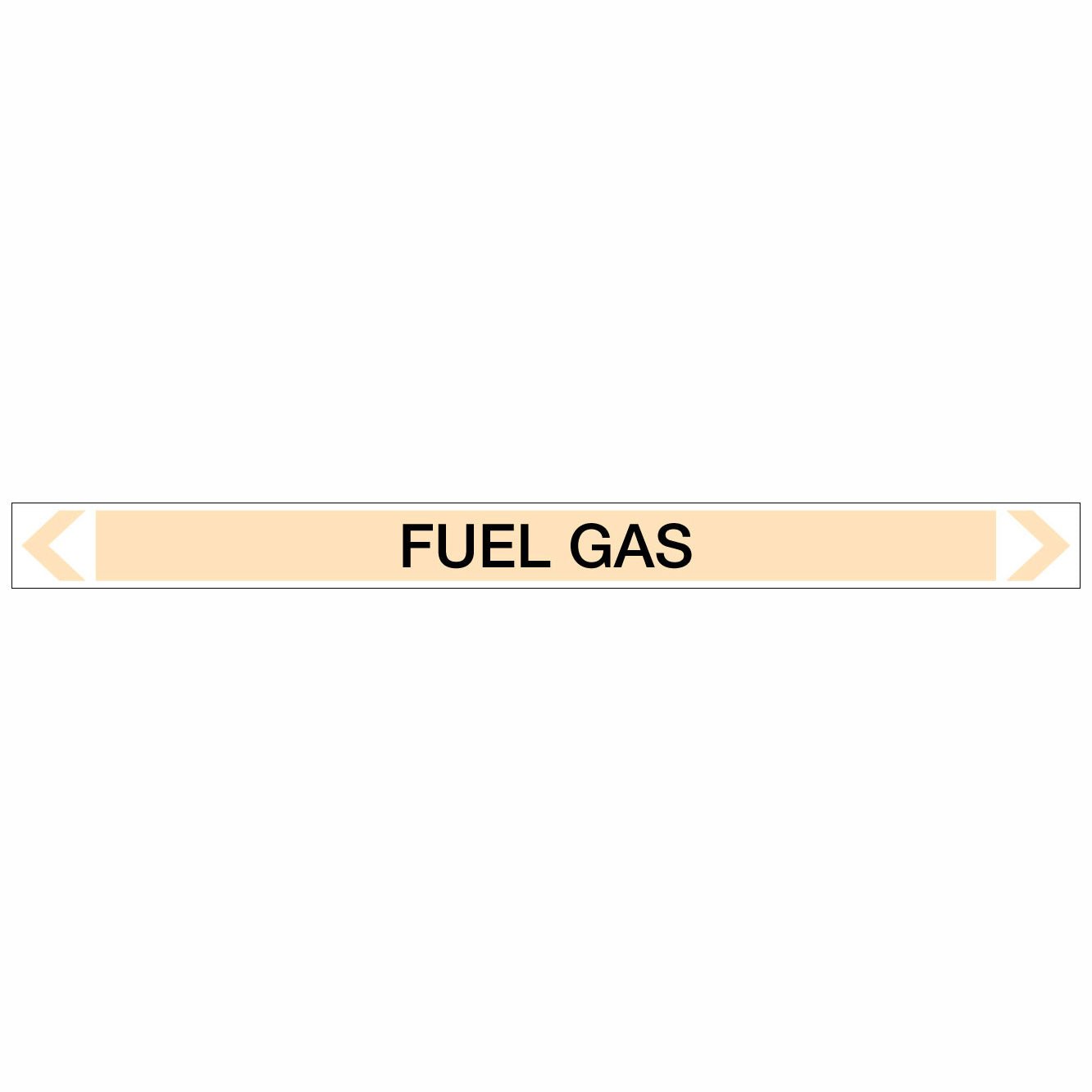 Gases - Fuel Gas - Pipe Marker Sticker - New Signs