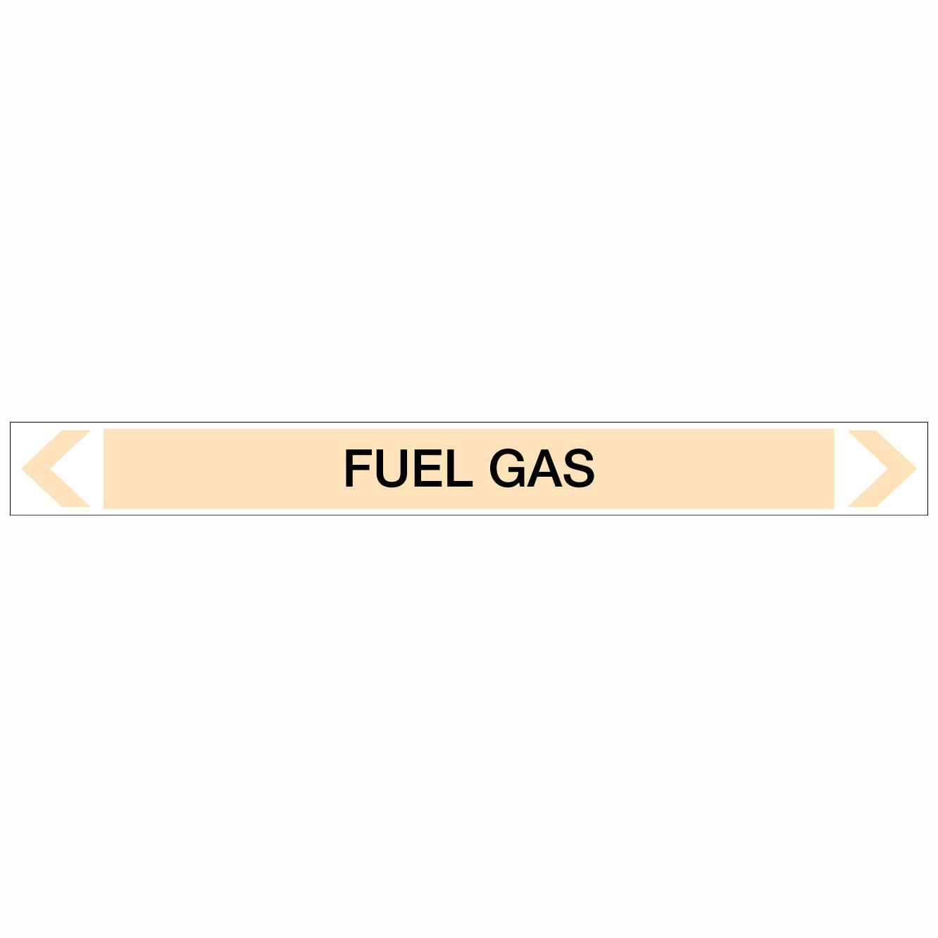 Gases - Fuel Gas - Pipe Marker Sticker - New Signs