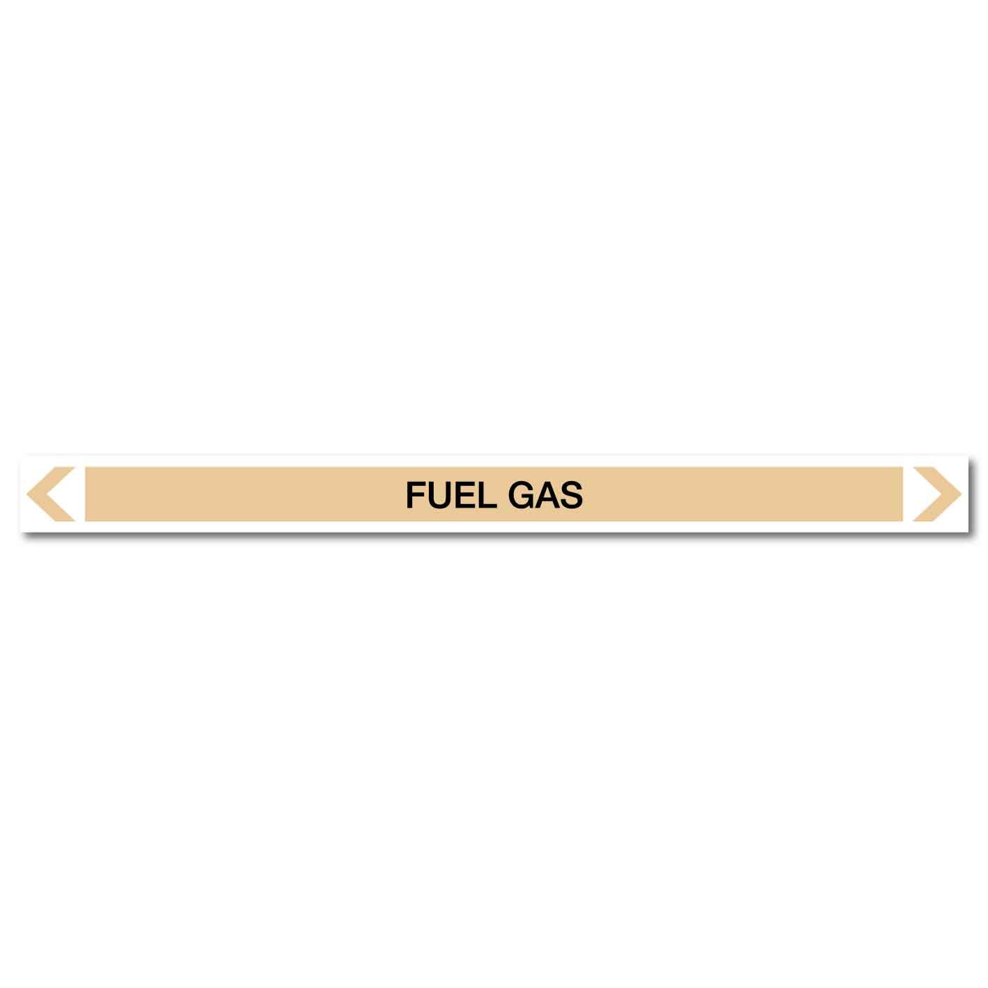 Gases - Fuel Gas - Pipe Marker Sticker - New Signs