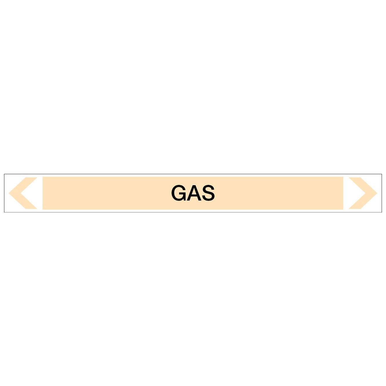 Gases - Gas - Pipe Marker Sticker - New Signs