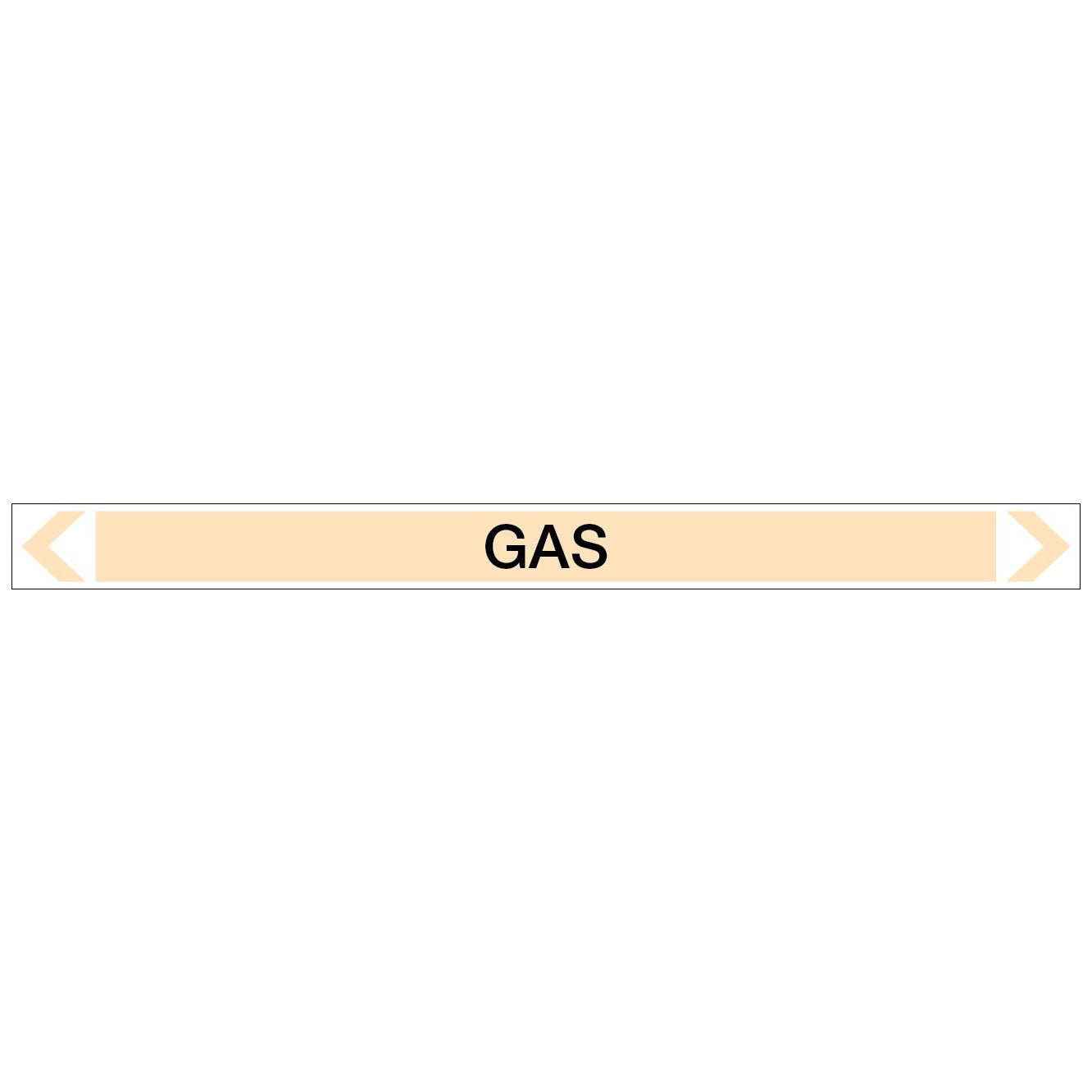 Gases - Gas - Pipe Marker Sticker - New Signs