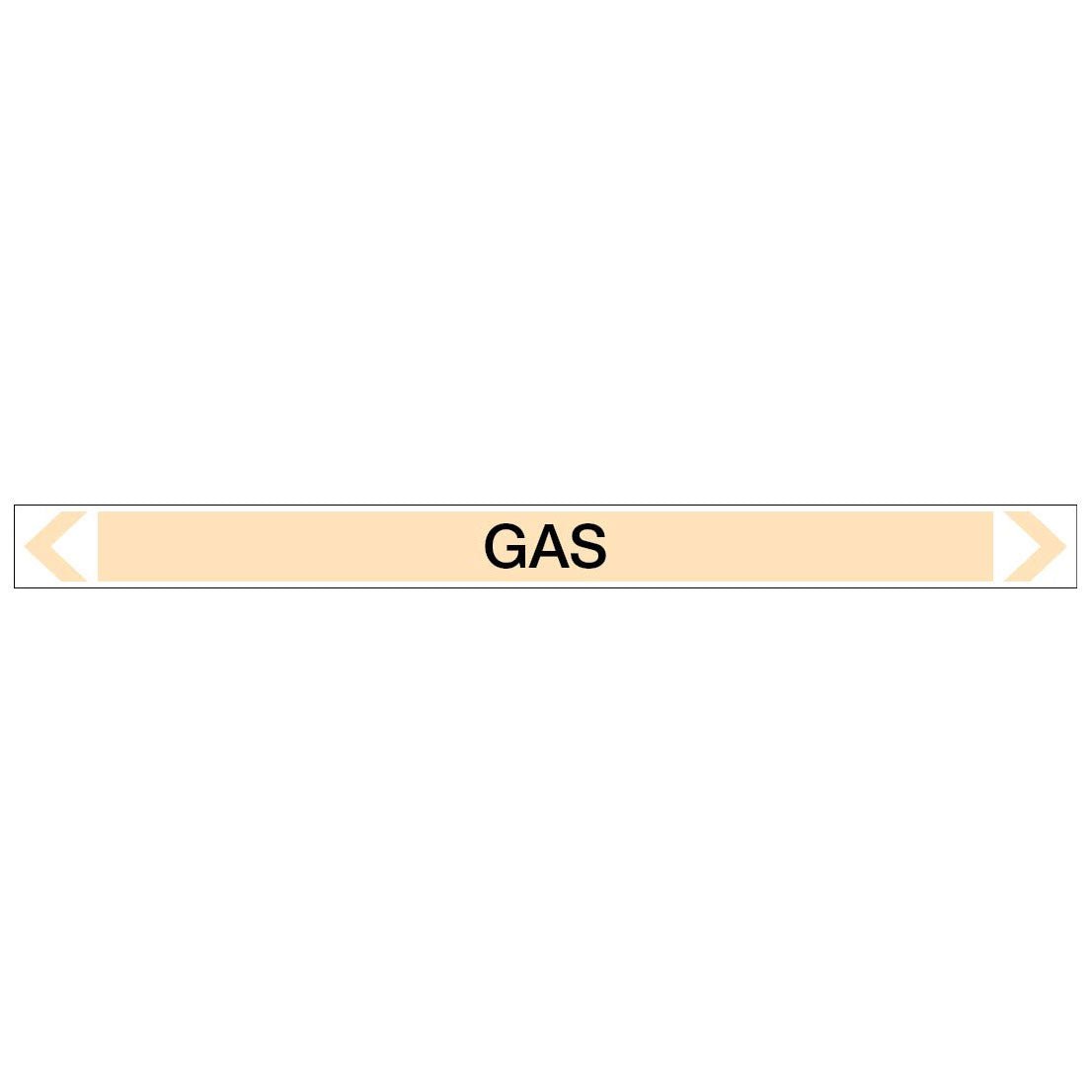 Gases - Gas - Pipe Marker Sticker - New Signs