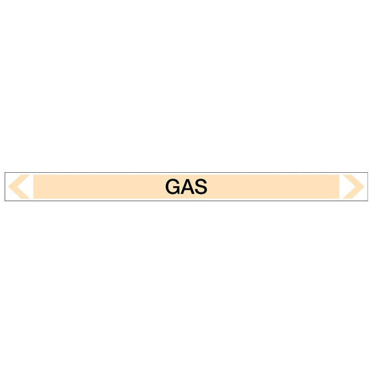 Gases - Gas - Pipe Marker Sticker - New Signs