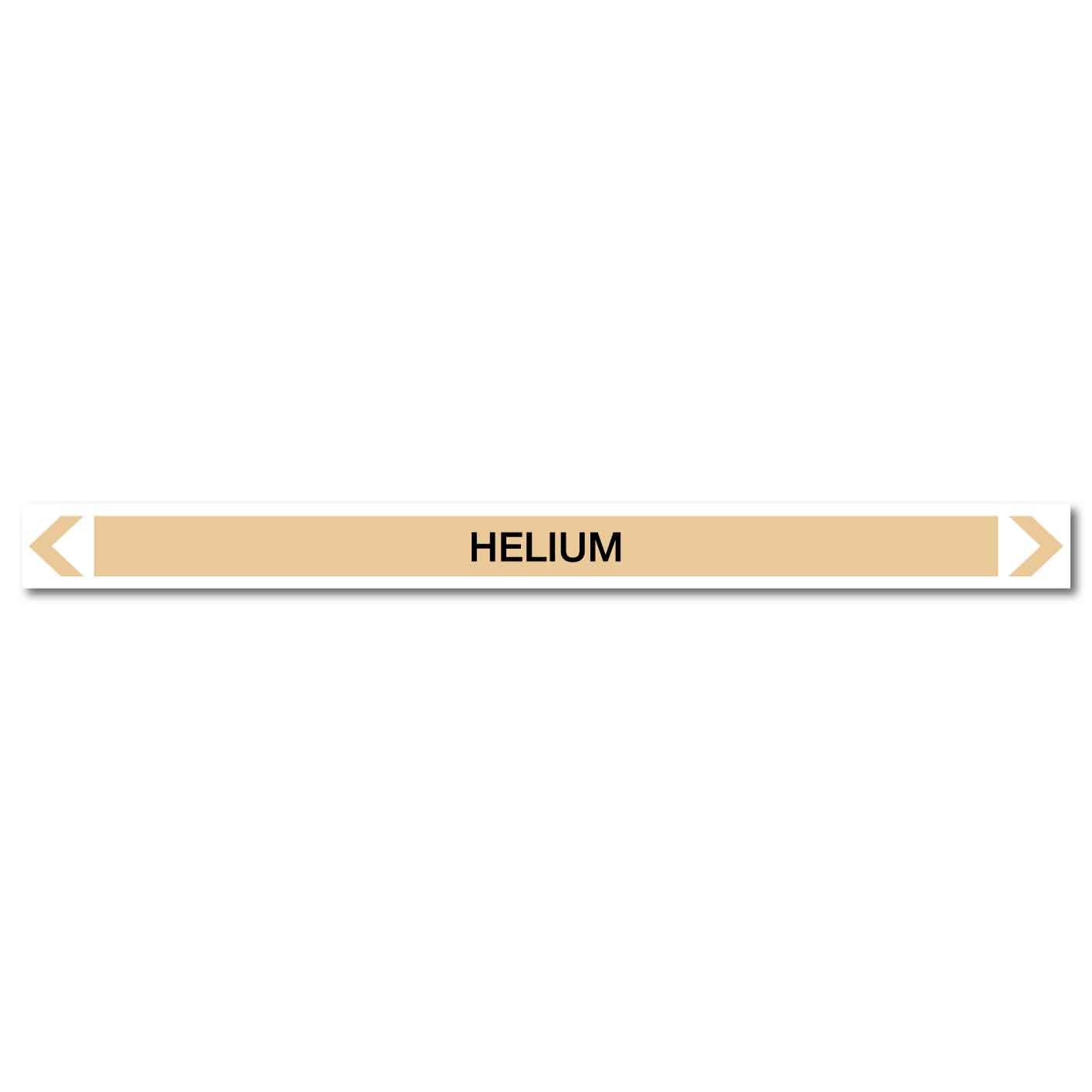 Gases - Helium - Pipe Marker Sticker - New Signs