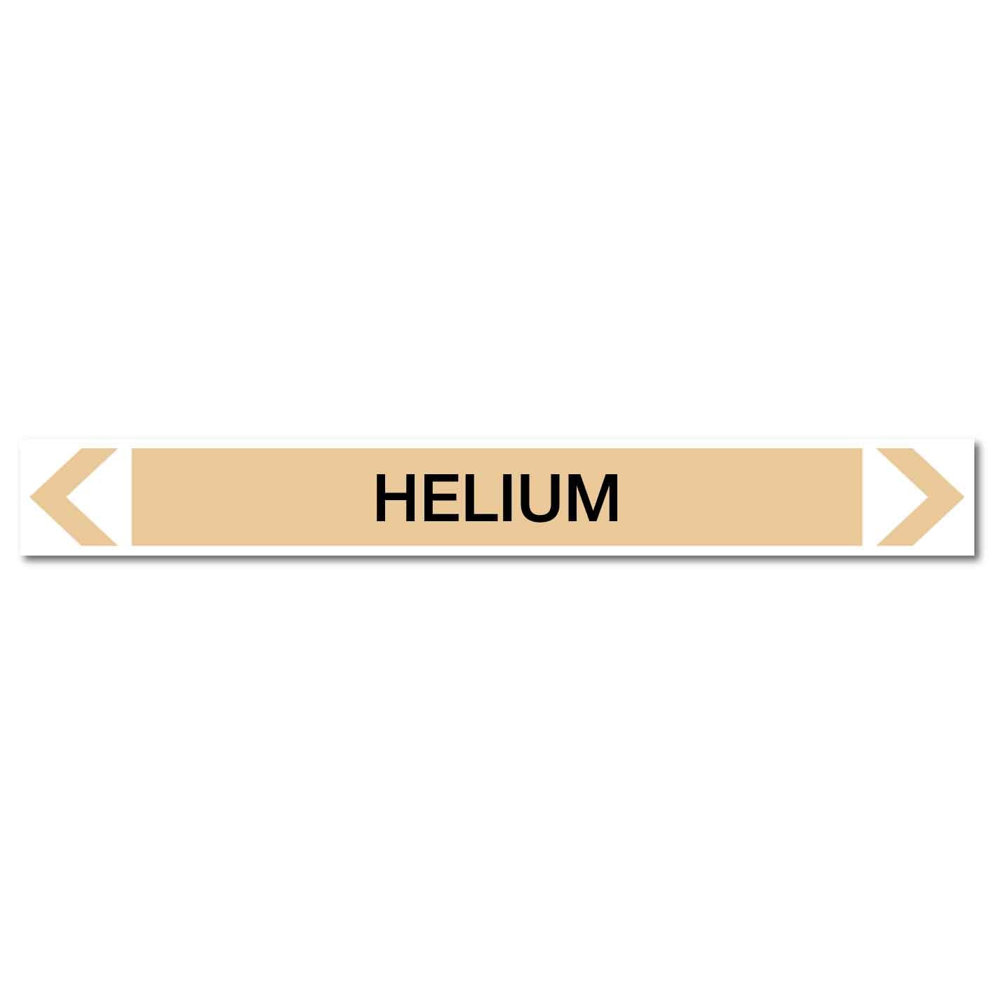 Gases - Helium - Pipe Marker Sticker - New Signs