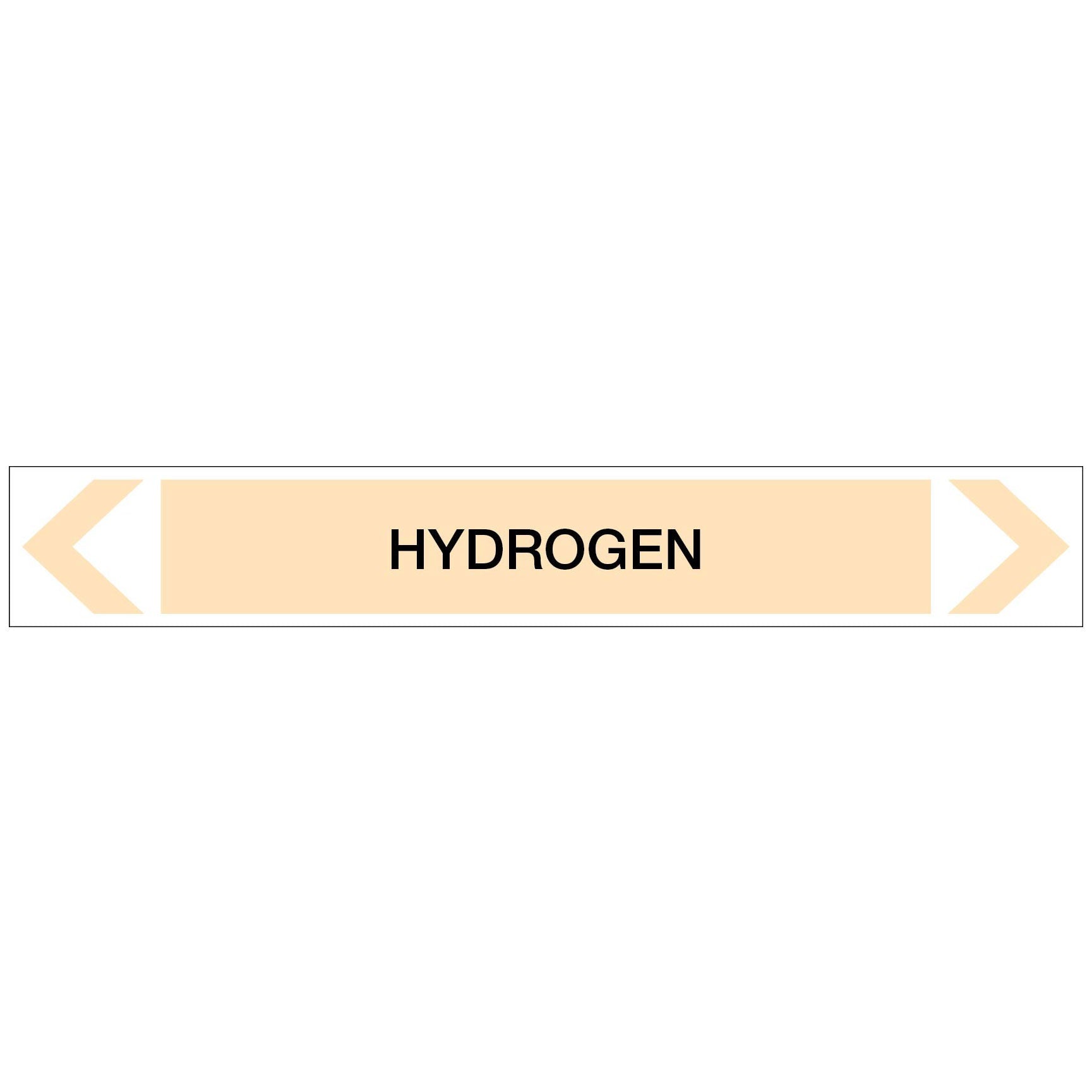 Gases - Hydrogen - Pipe Marker Sticker - New Signs