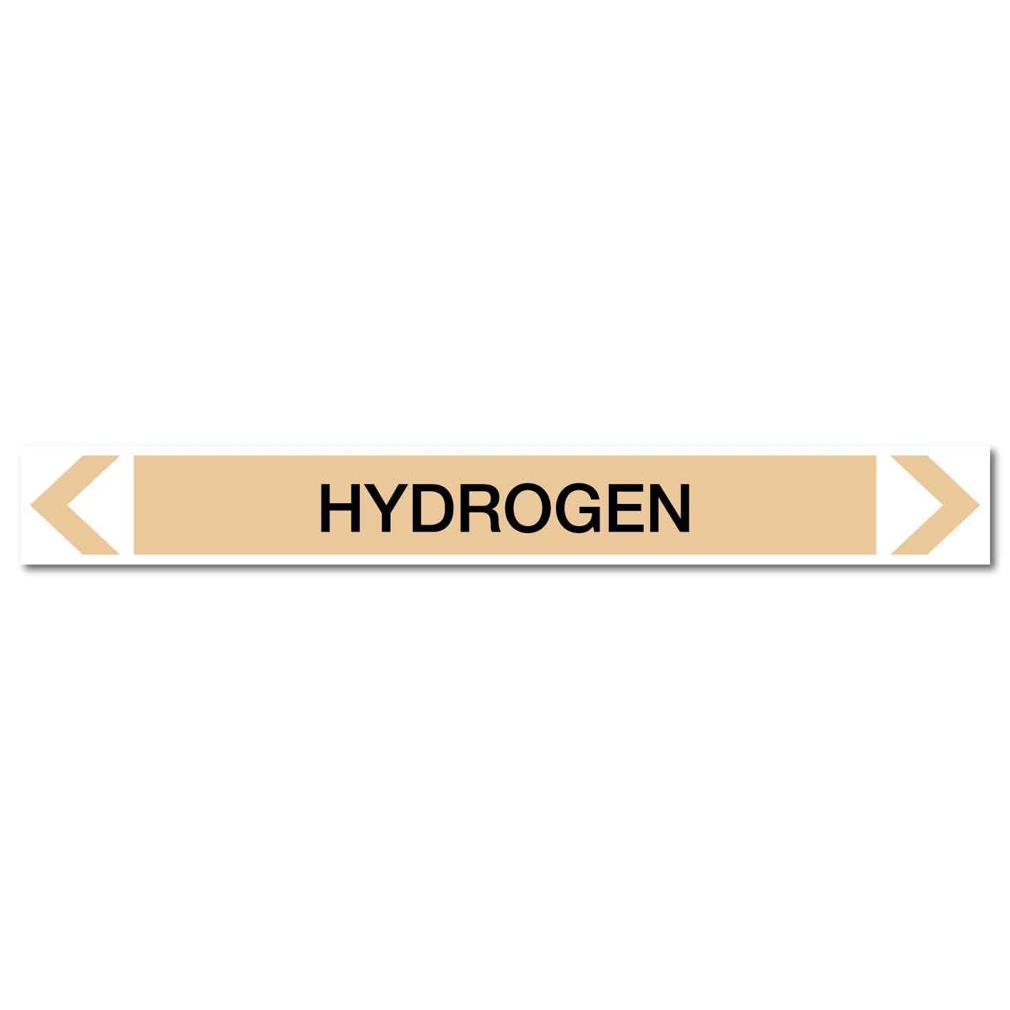 Gases - Hydrogen - Pipe Marker Sticker - New Signs