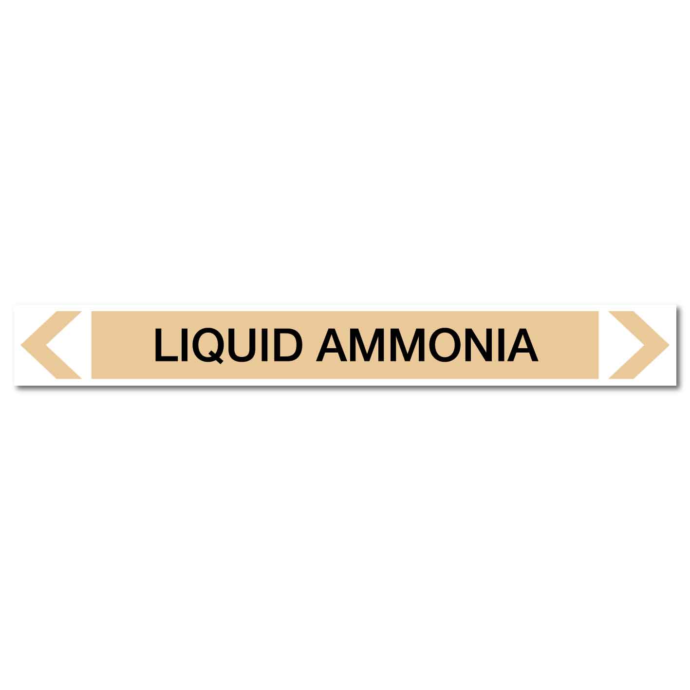 Gases - Liquid Ammonia - Pipe Marker Sticker - New Signs