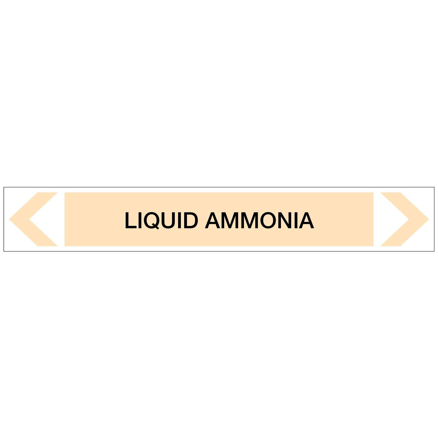 Gases - Liquid Ammonia - Pipe Marker Sticker - New Signs