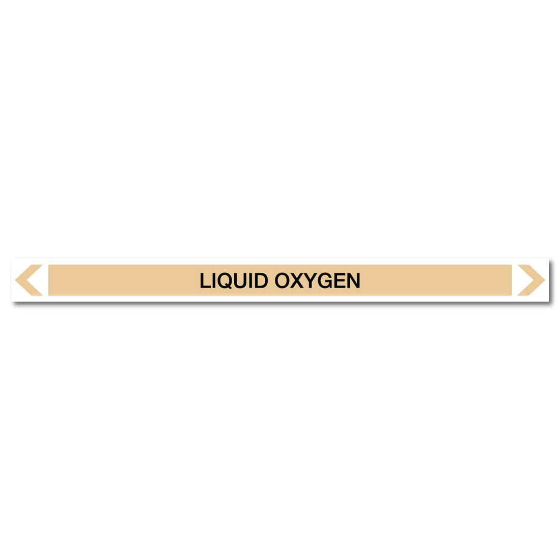 Gases - Liquid Oxygen - Pipe Marker Sticker – New Signs