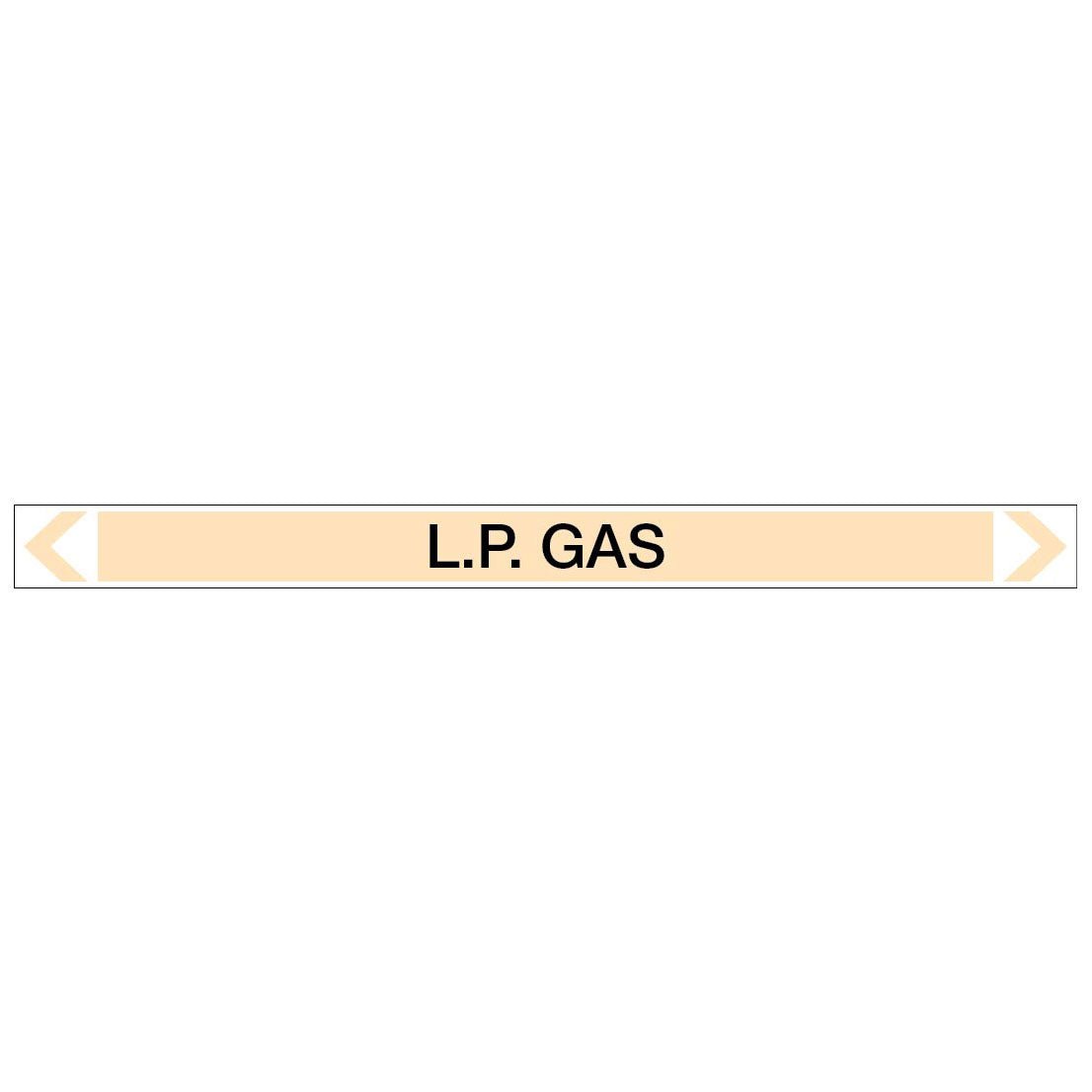 Gases - L.P. Gas - Pipe Marker Sticker - New Signs