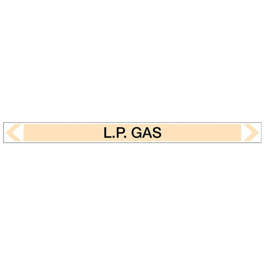Gases - L.P. Gas - Pipe Marker Sticker - New Signs