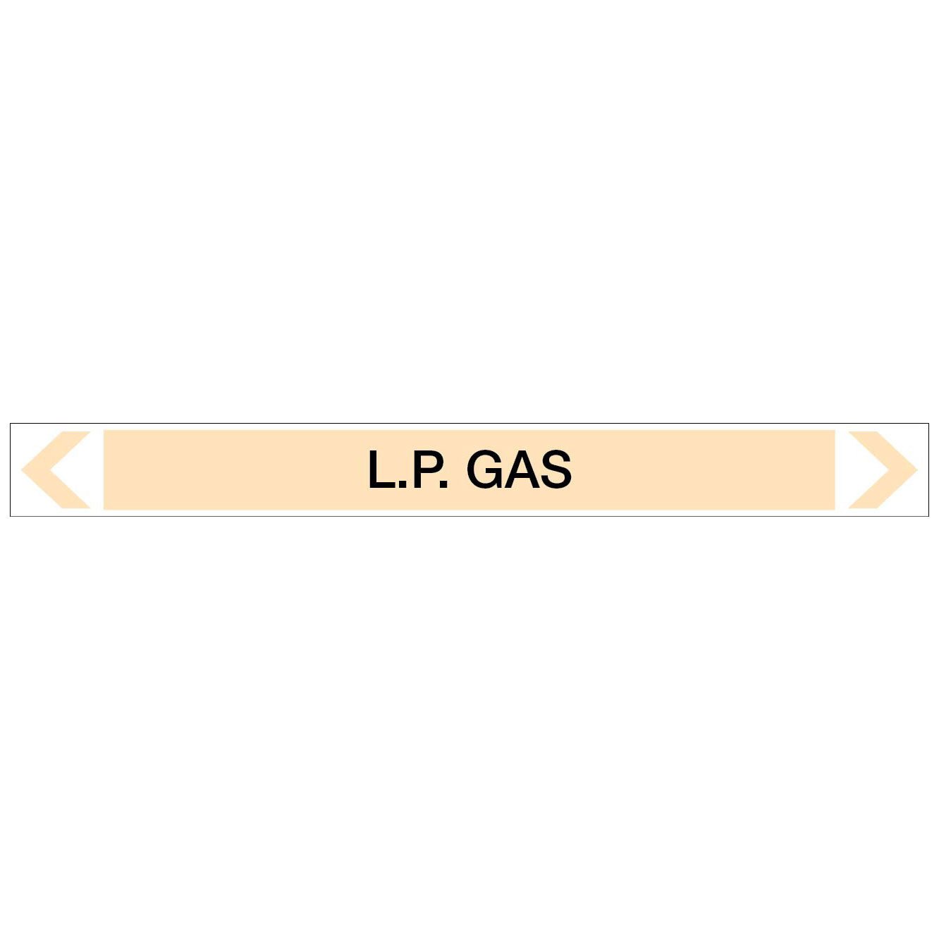 Gases - L.P. Gas - Pipe Marker Sticker - New Signs