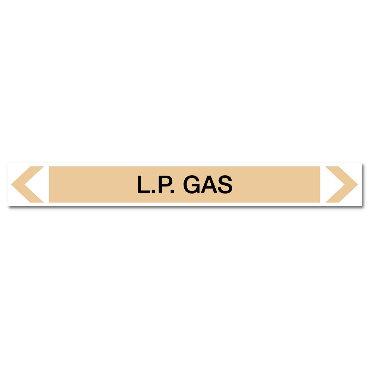 Gases - L.P. Gas - Pipe Marker Sticker - New Signs