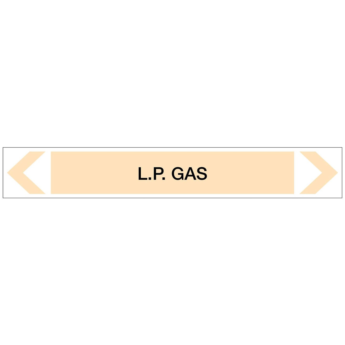 Gases - L.P. Gas - Pipe Marker Sticker - New Signs