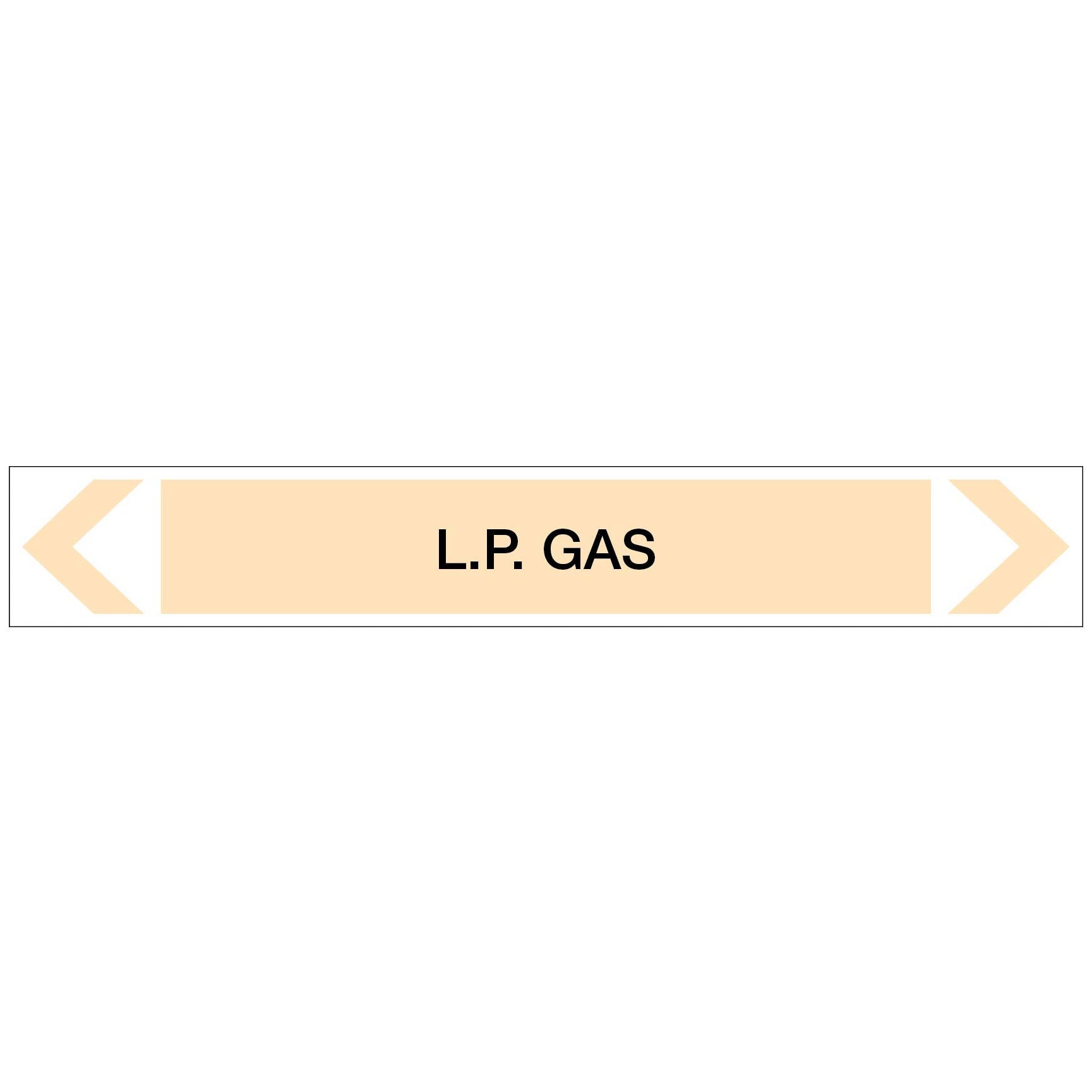 Gases - L.P. Gas - Pipe Marker Sticker - New Signs