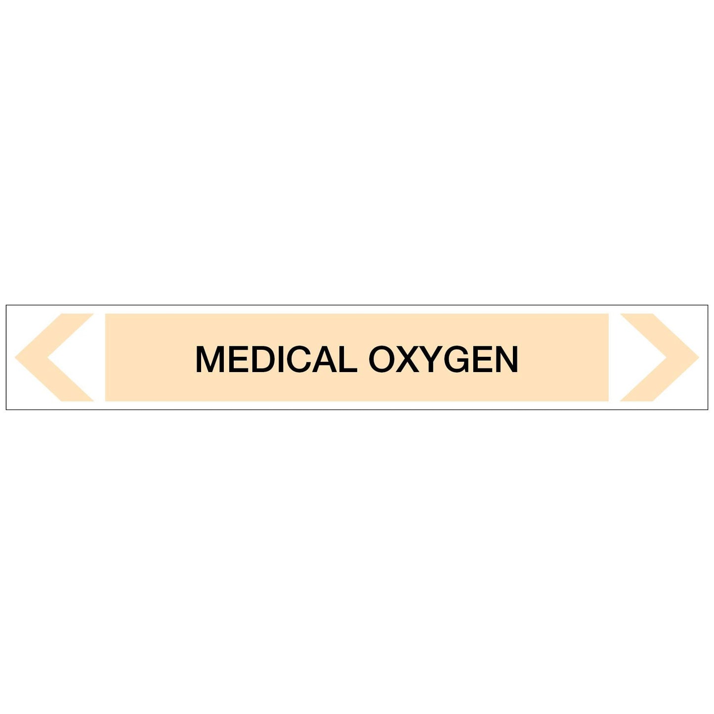 Gases - Medical Oxygen - Pipe Marker Sticker - New Signs