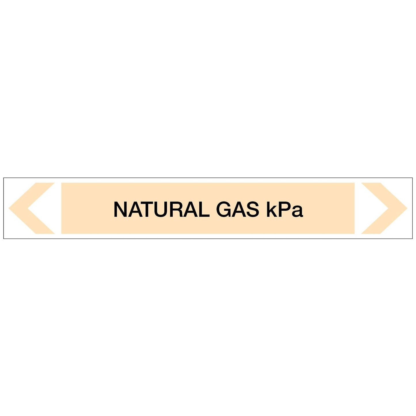 Gases - Natural Gas kPa - Pipe Marker Sticker - New Signs