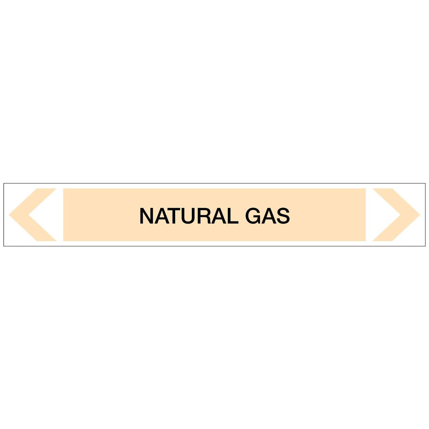 Gases - Natural Gas - Pipe Marker Sticker - New Signs