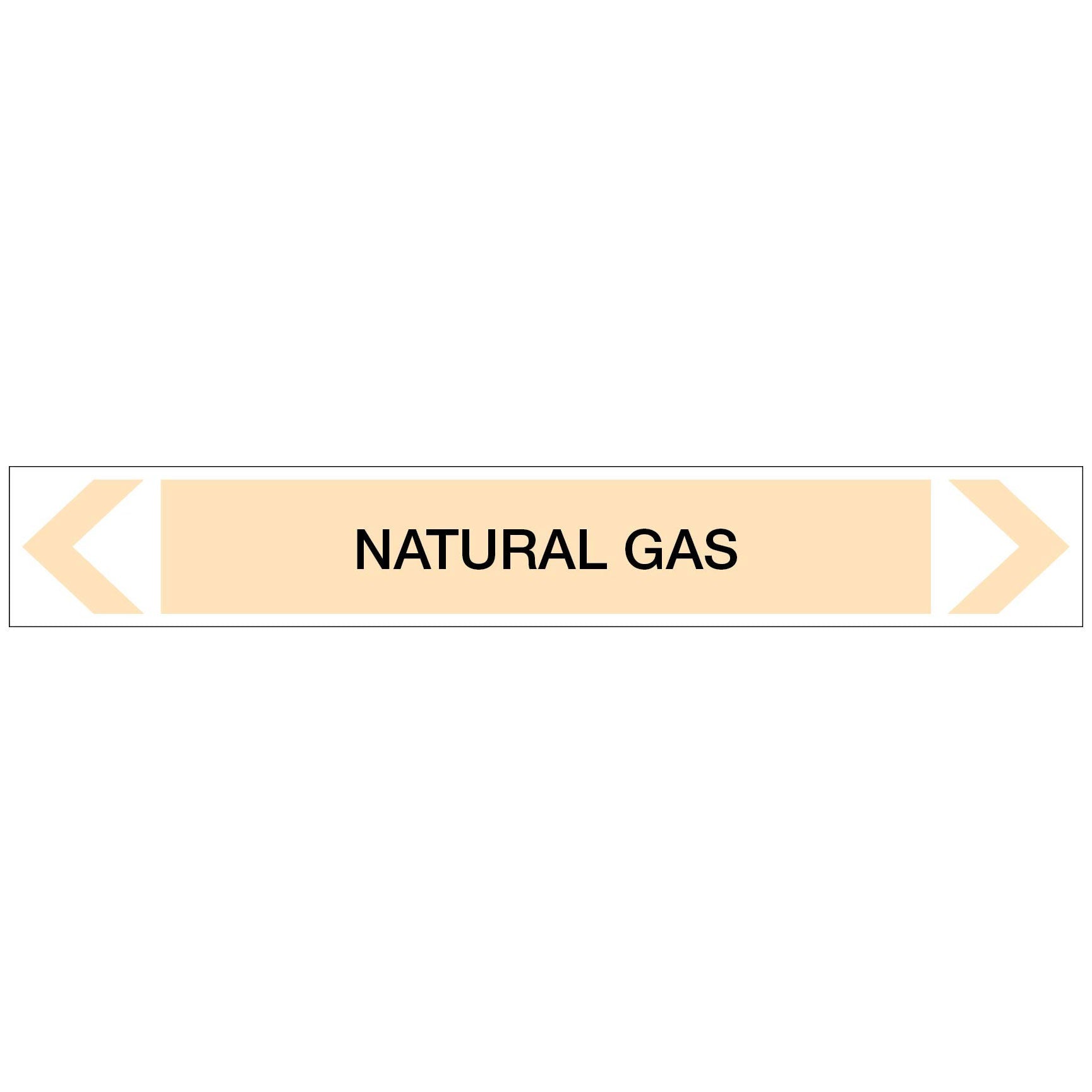 Gases - Natural Gas - Pipe Marker Sticker - New Signs