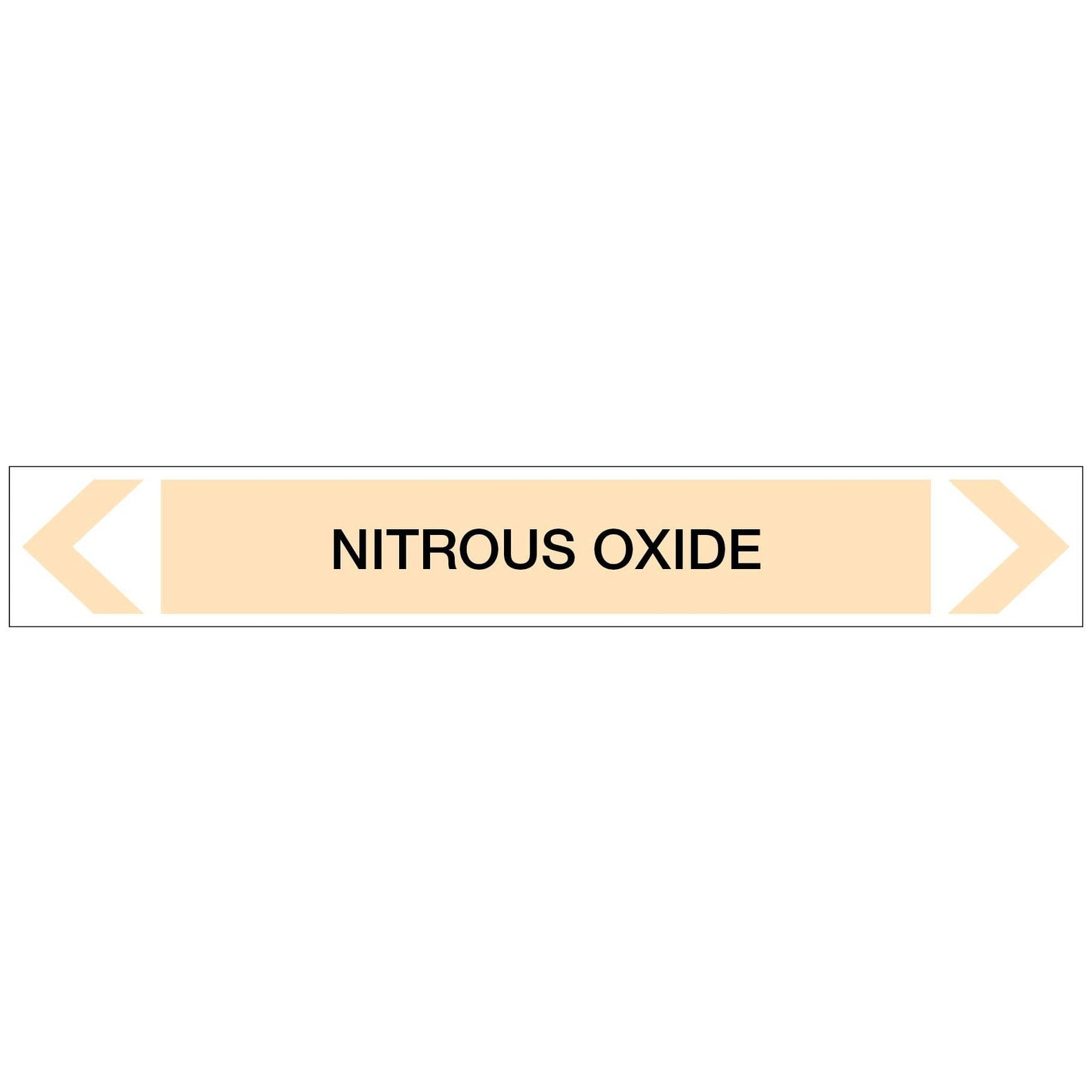 Gases - Nitrous Oxide - Pipe Marker Sticker - New Signs