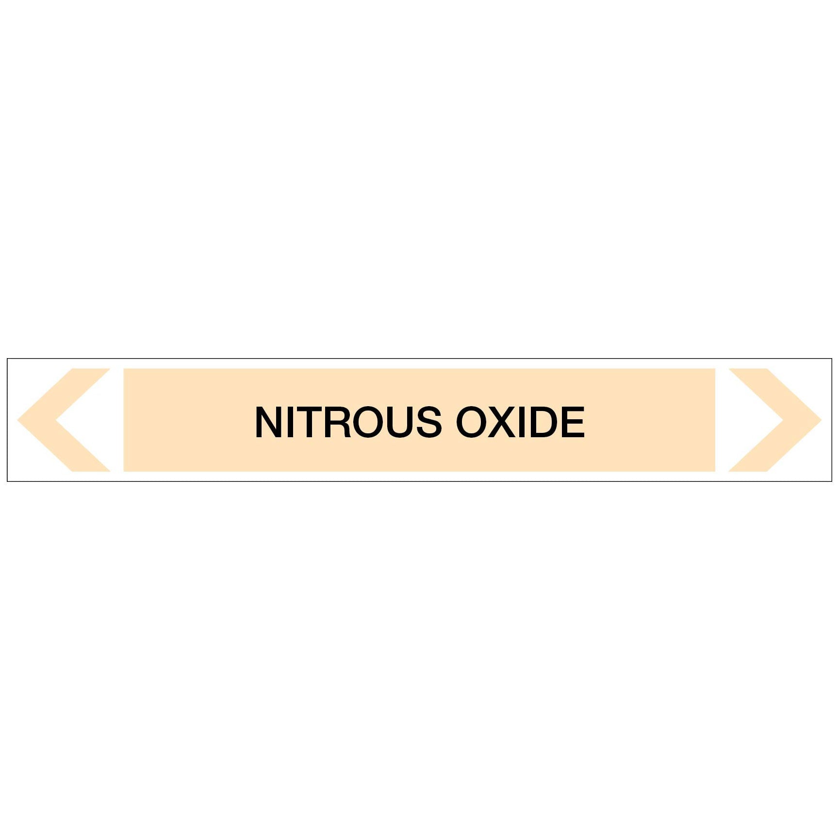 Gases - Nitrous Oxide - Pipe Marker Sticker - New Signs