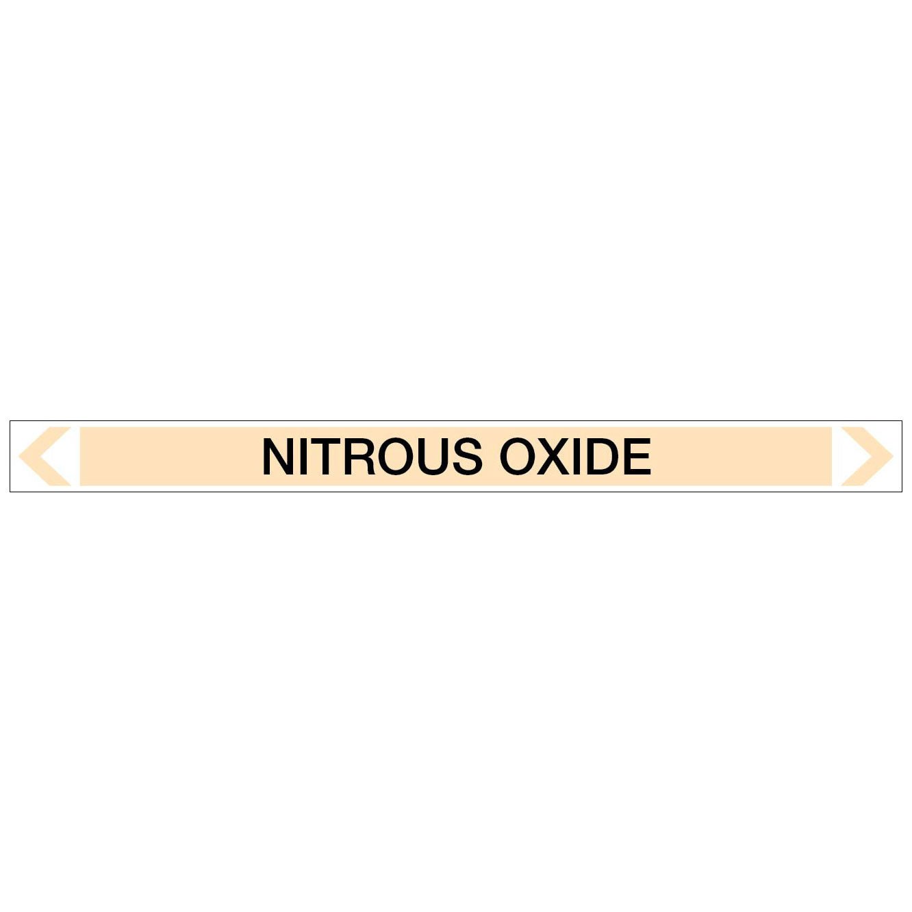 Gases - Nitrous Oxide - Pipe Marker Sticker - New Signs