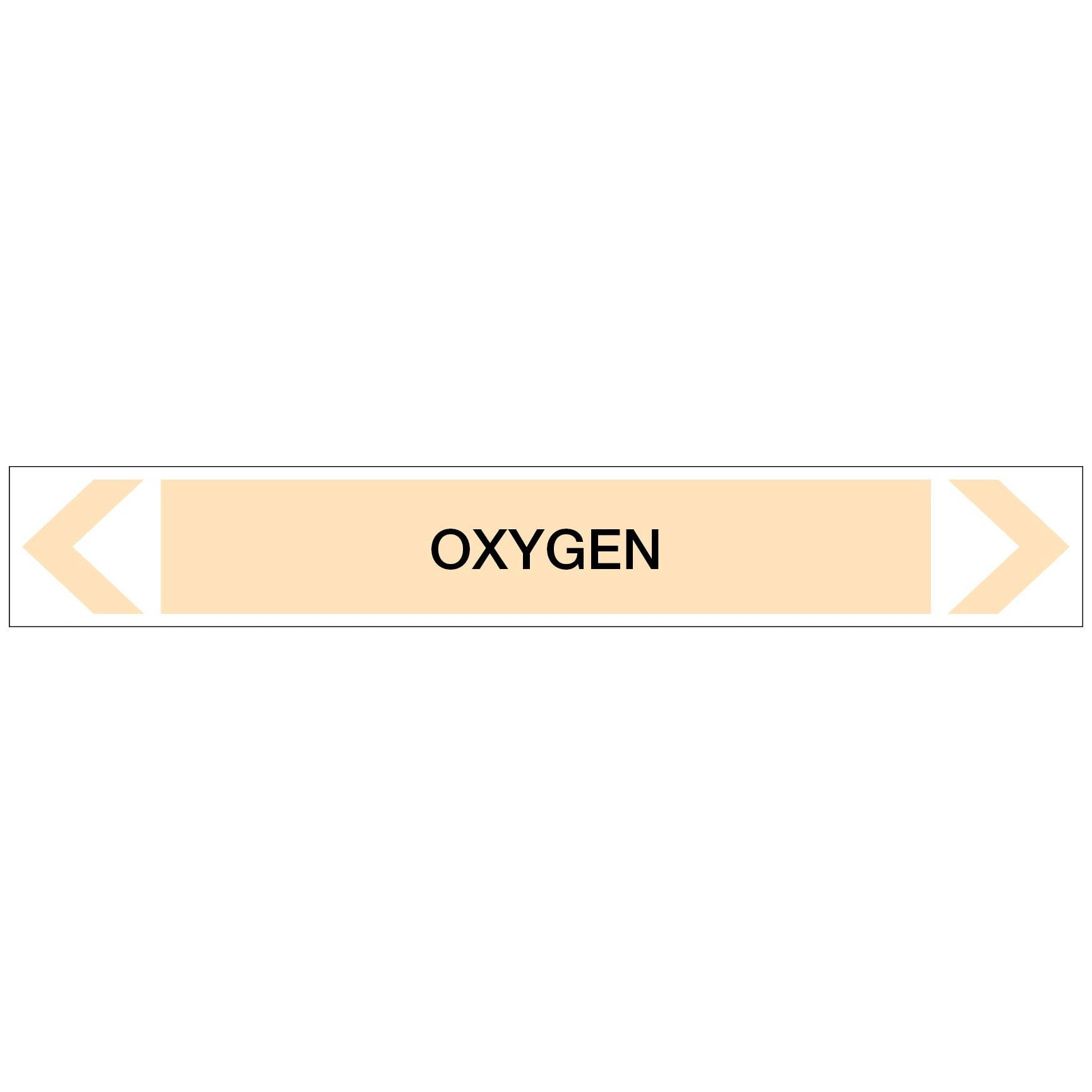 Gases - Oxygen - Pipe Marker Sticker - New Signs