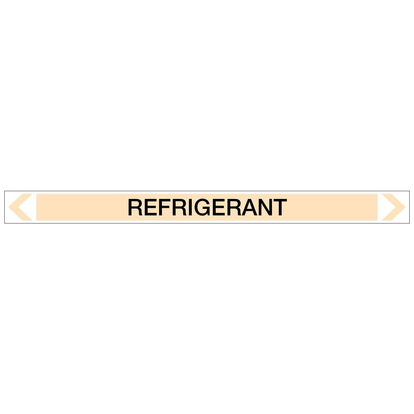 Gases - Refrigerant - Pipe Marker Sticker - New Signs