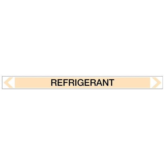 Gases - Refrigerant - Pipe Marker Sticker - New Signs