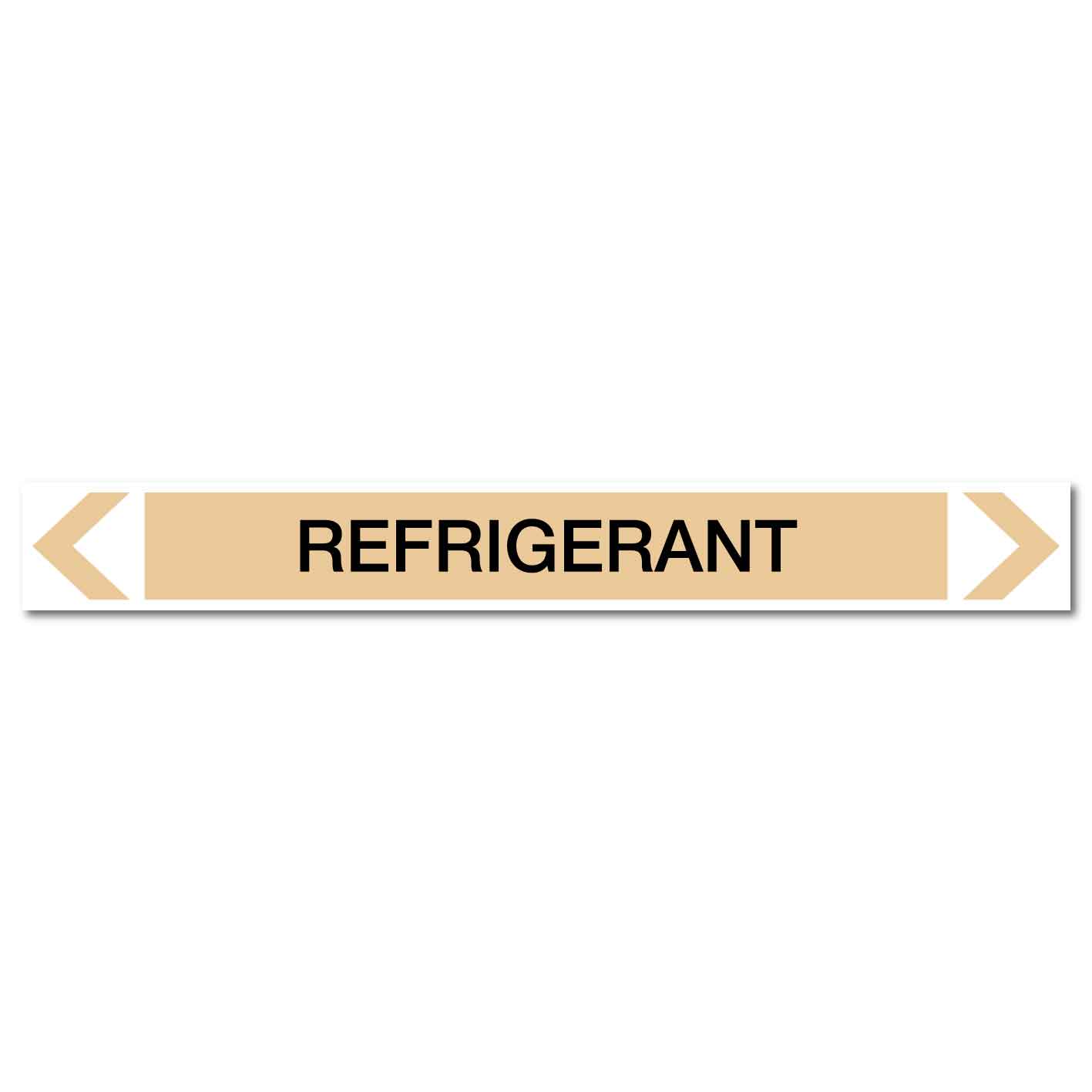 Gases - Refrigerant - Pipe Marker Sticker - New Signs