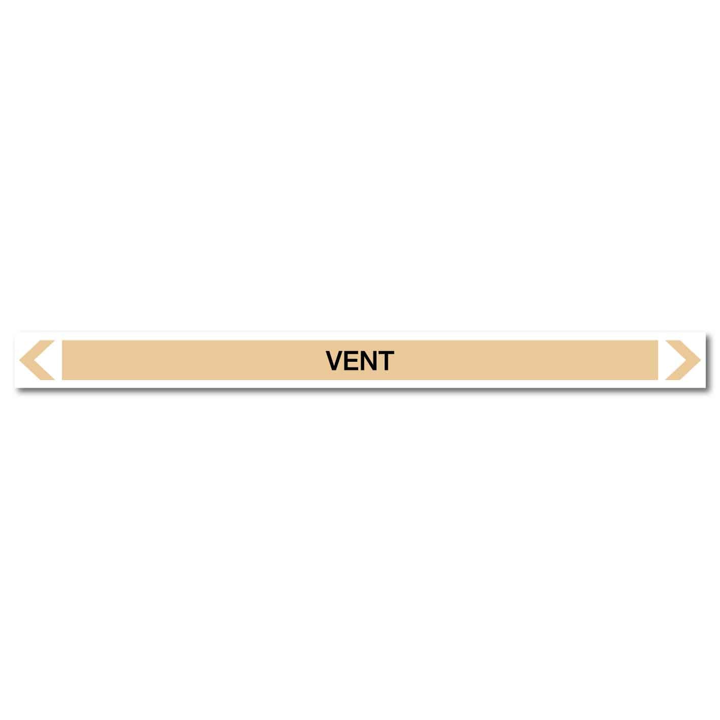 Gases - Vent - Pipe Marker Sticker - New Signs
