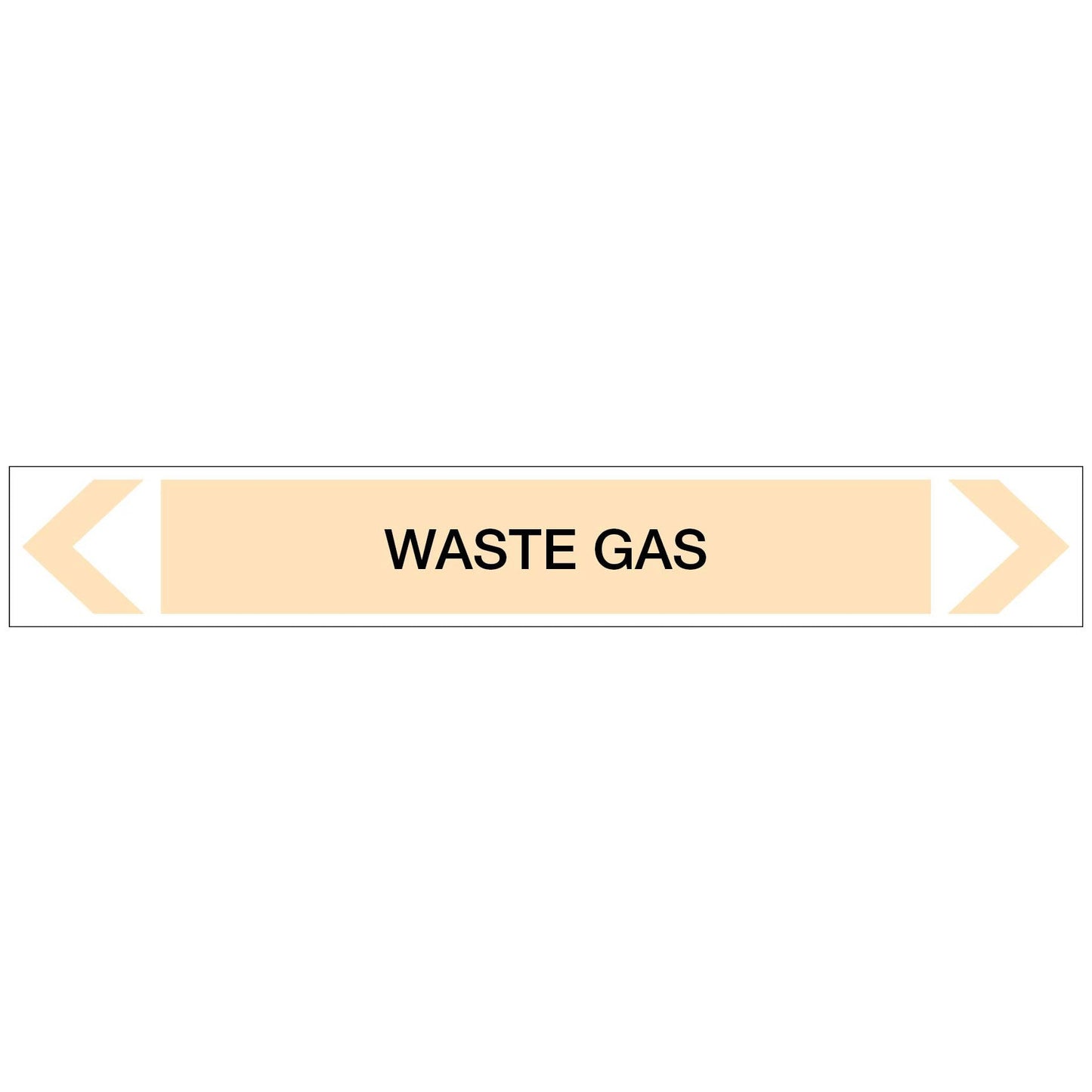Gases - Waste Gas - Pipe Marker Sticker - New Signs