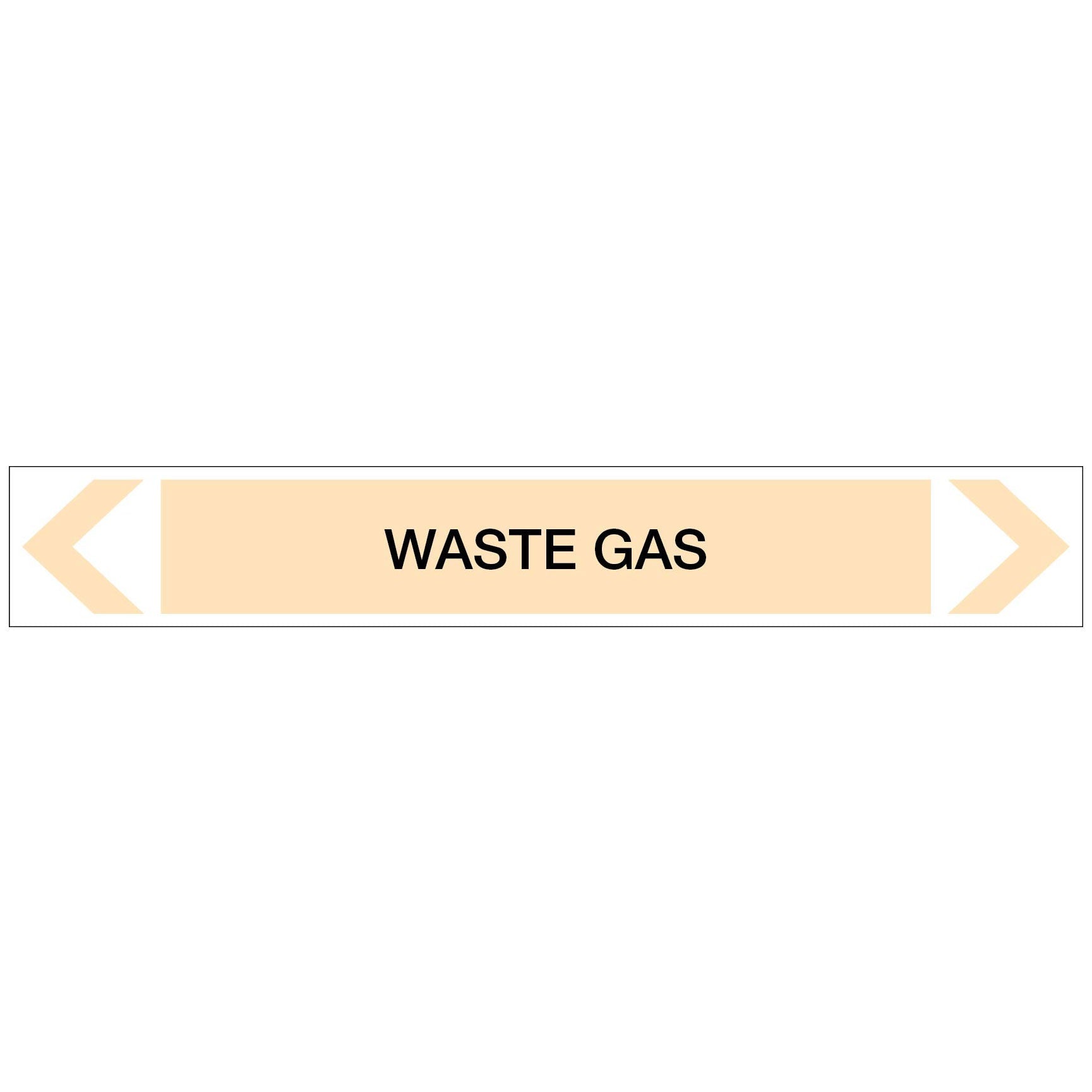 Gases - Waste Gas - Pipe Marker Sticker - New Signs