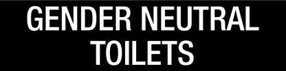 Gender Neutral Toilets - Statutory Sign - New Signs