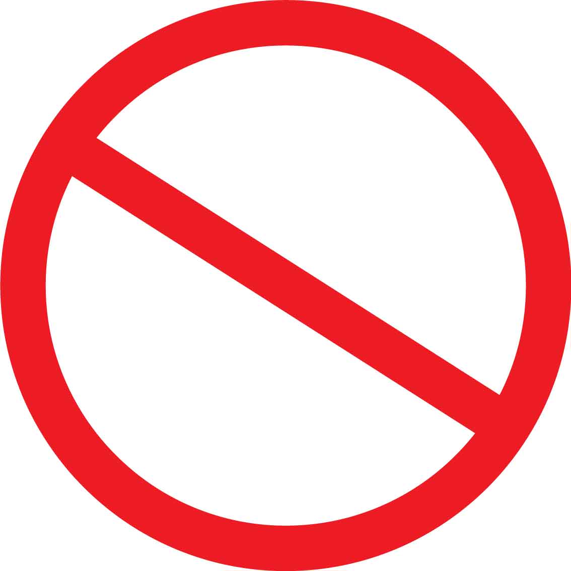 General Prohibition Decal - New Signs