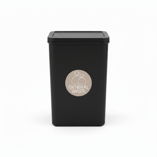 General Waste Fawn Background Circle Bin Sticker - New Signs