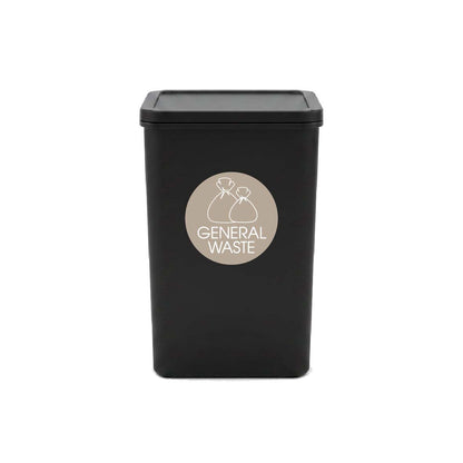 General Waste Fawn Background Circle Bin Sticker - New Signs