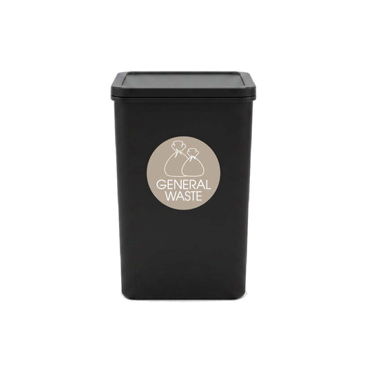 General Waste Fawn Background Circle Bin Sticker - New Signs