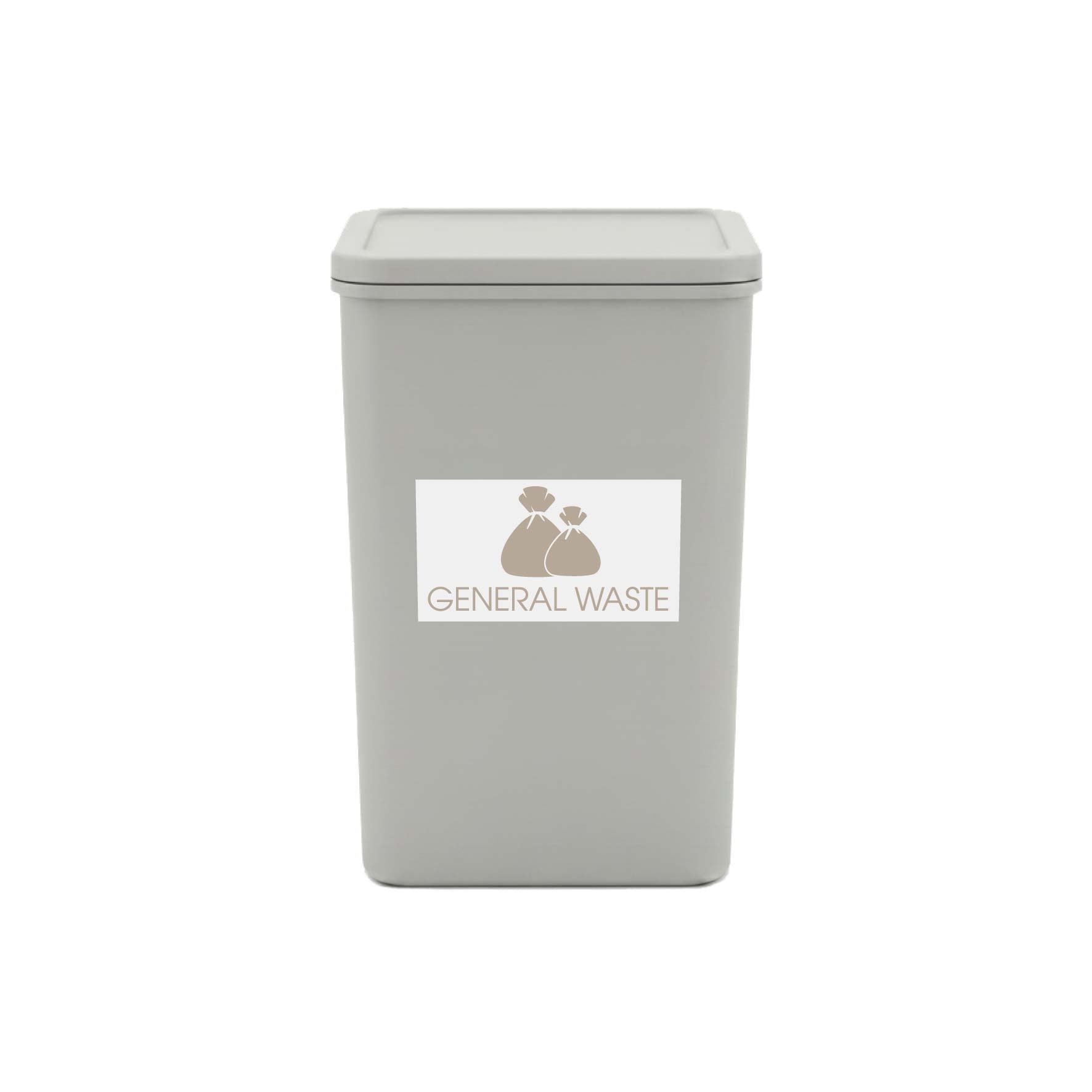 General Waste Fawn Bin Sticker - New Signs