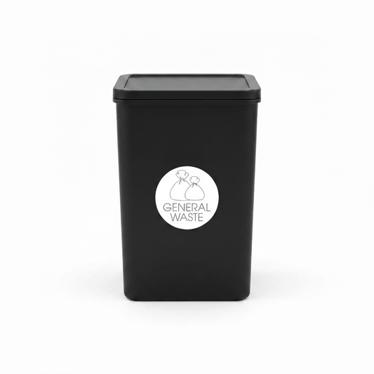 General Waste Grey Circle Bin Sticker - New Signs