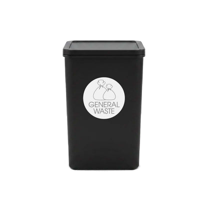 General Waste Grey Circle Bin Sticker - New Signs